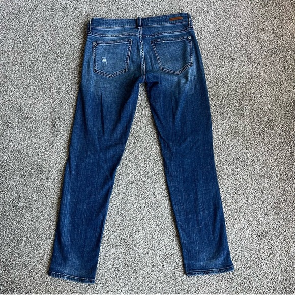 Pilcro and the Letterpress Slim Boyfriend Medium Wash Distressed Jeans, Size 25 - Picture 7 of 9